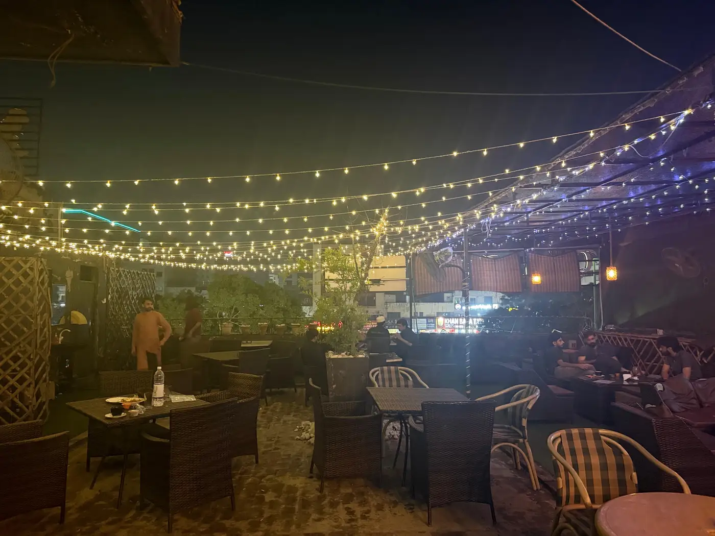 The Quetta Tea 20 rooftop cafe at Barkat Market, Lahore